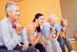 group of people having exercise